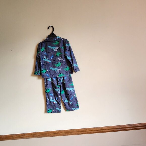 Carters Fleece Pajamas With Dinosaur Two Piece Set Size 2T - Picture 5 of 6